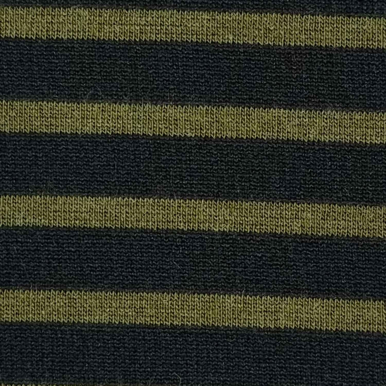1.Navy-2.Black-3.Navy-4.Black-5.N/A - 8mm Ponte Roma Stripe Polyester Acrylic Spandex Knit Fabric - FAB 1405