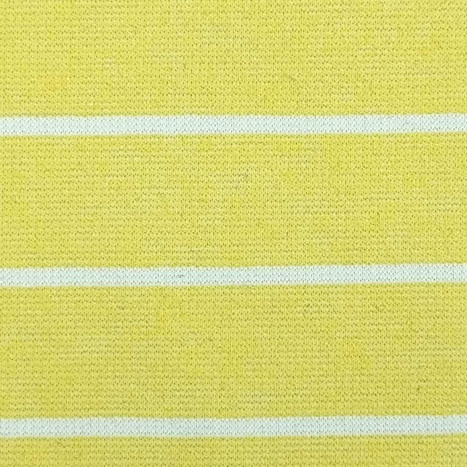 1.Yellow-2.Lilac-3.Pink-4.Rose-5.Coral - 15mm Stripe T/C Spandex Knit Fabric - FAB 1406