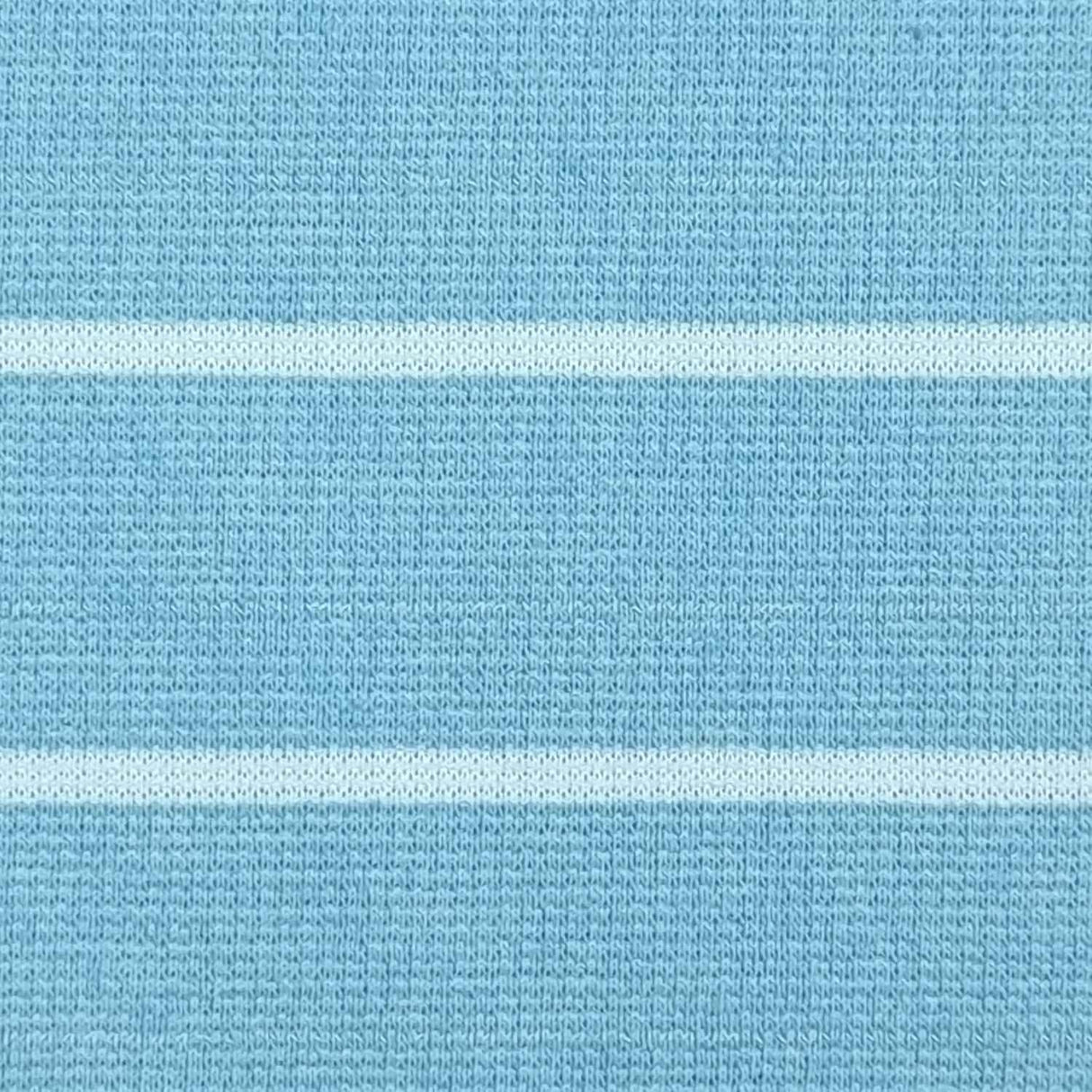 26mm Stripe T/C Spandex Knit Fabric-Blue
