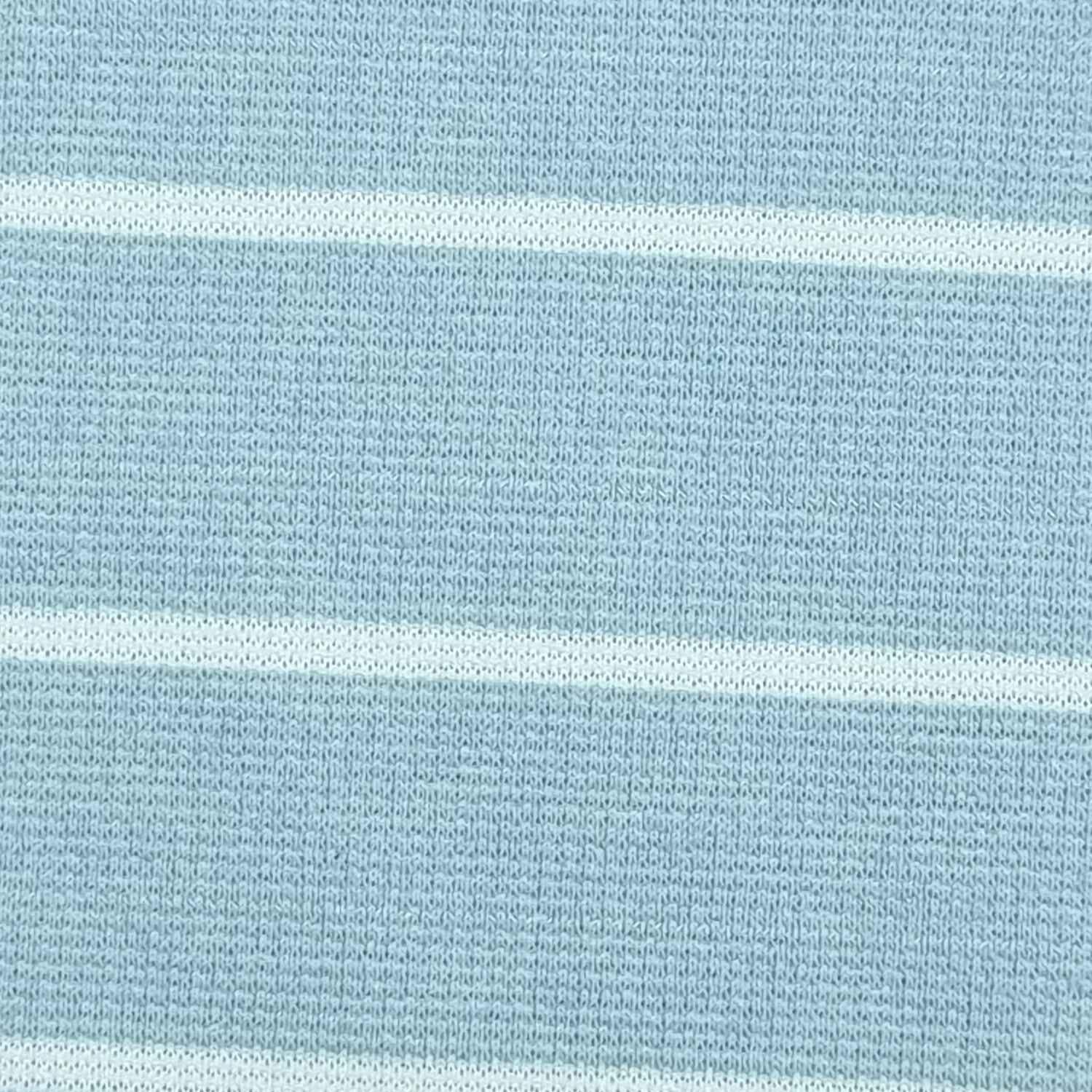 1.Yellow-2.Lilac-3.Pink-4.Rose-5.Coral - 15mm Stripe T/C Spandex Knit Fabric - FAB 1406