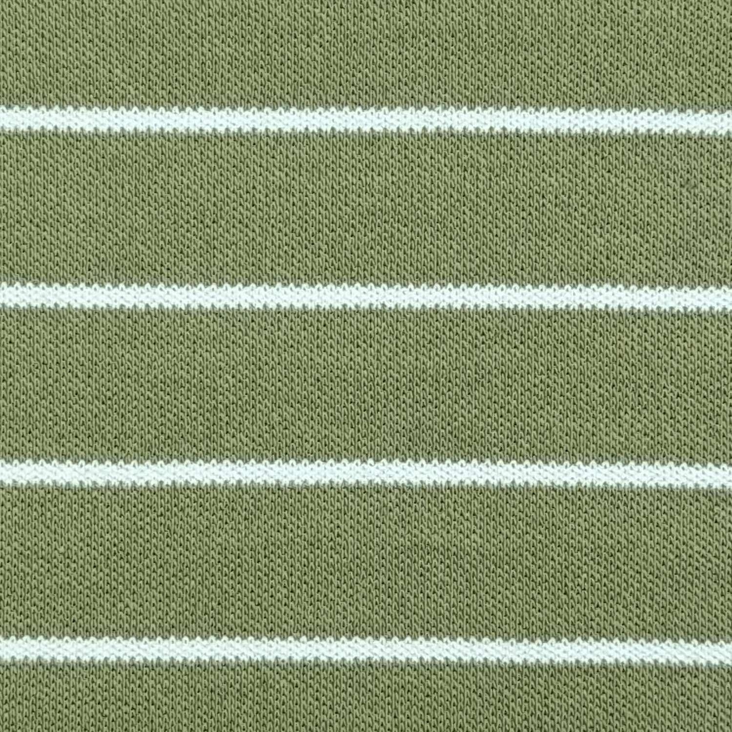 1.Violet-2.Light Orange-3.Orange-4.Yellow-5.Tea - 10mm Stripe Cotton Polyester Knit Fabric - FAB 1407