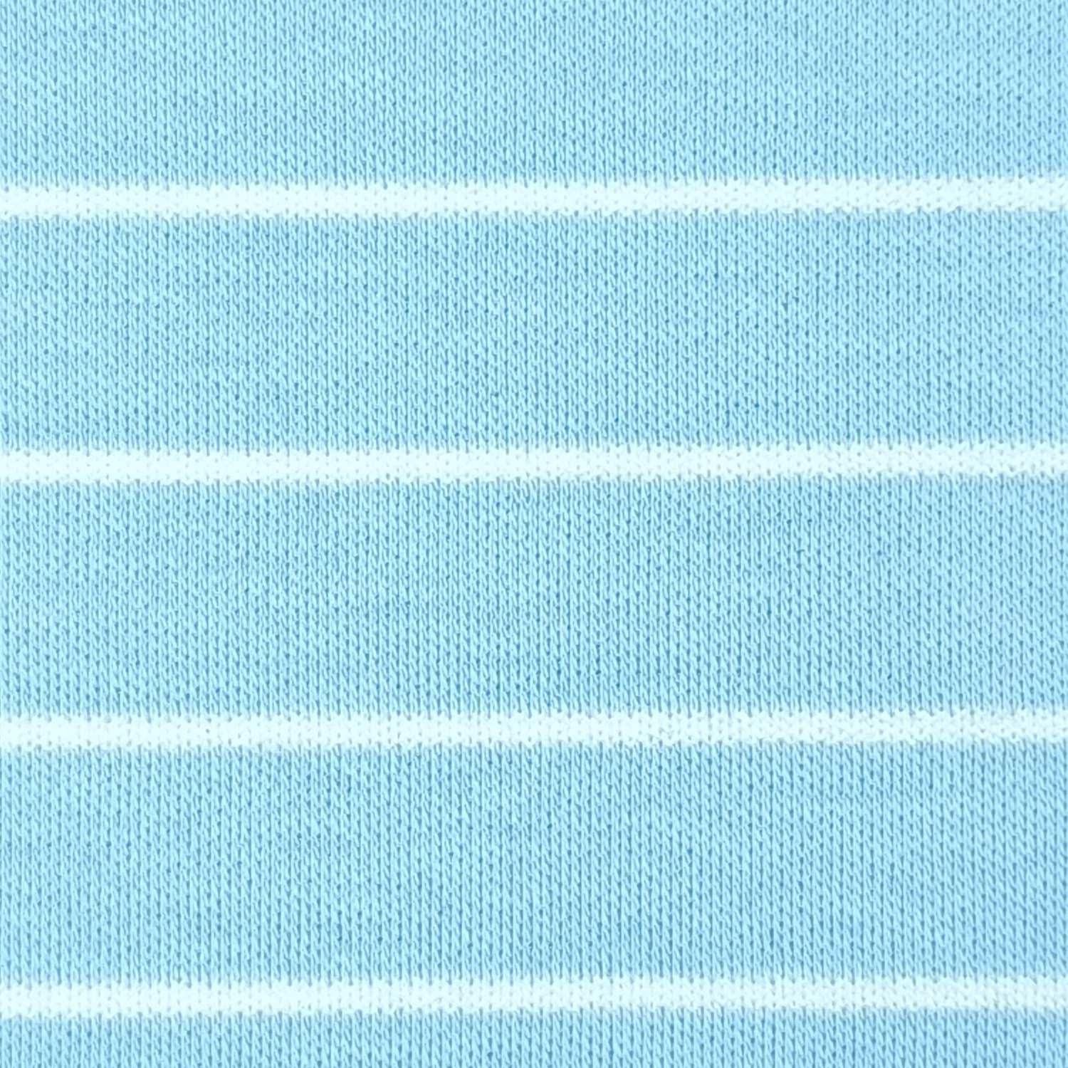 1.Violet-2.Light Orange-3.Orange-4.Yellow-5.Tea - 10mm Stripe Cotton Polyester Knit Fabric - FAB 1407