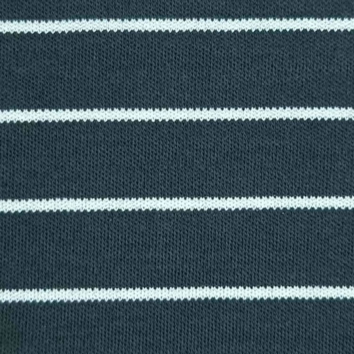 26mm Stripe Cotton Polyester Knit Fabric-Charcoal