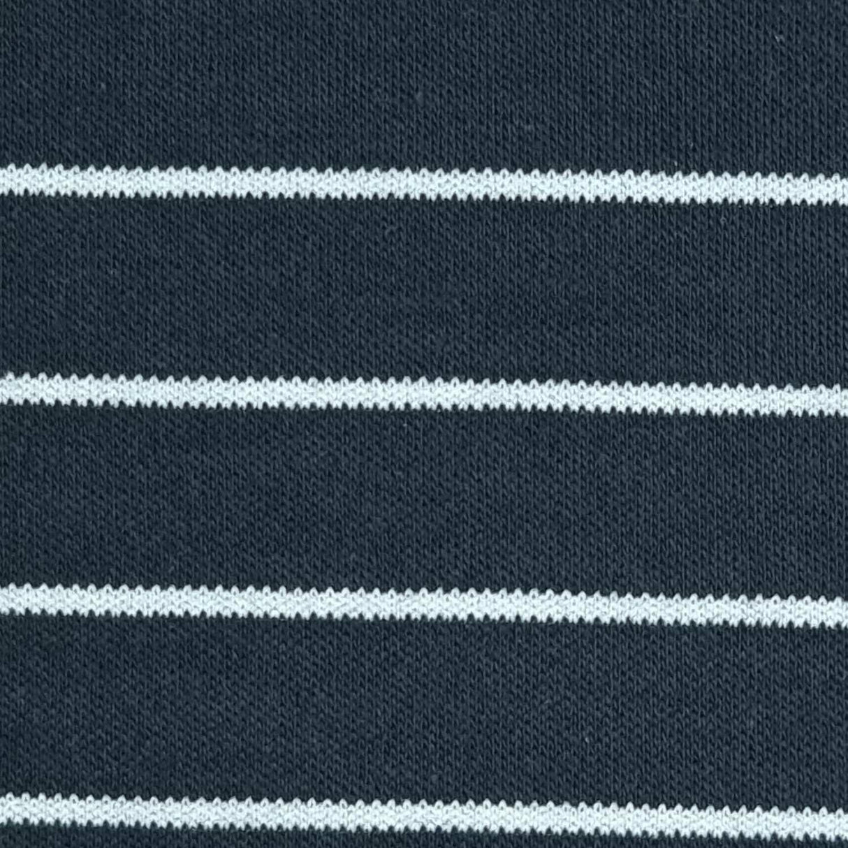 27mm Stripe Cotton Polyester Knit Fabric-Charcoal