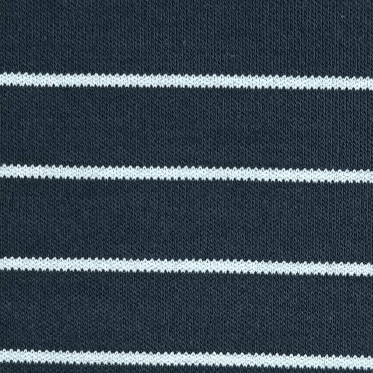 1.Violet-2.Light Orange-3.Orange-4.Yellow-5.Tea - 10mm Stripe Cotton Polyester Knit Fabric - FAB 1407