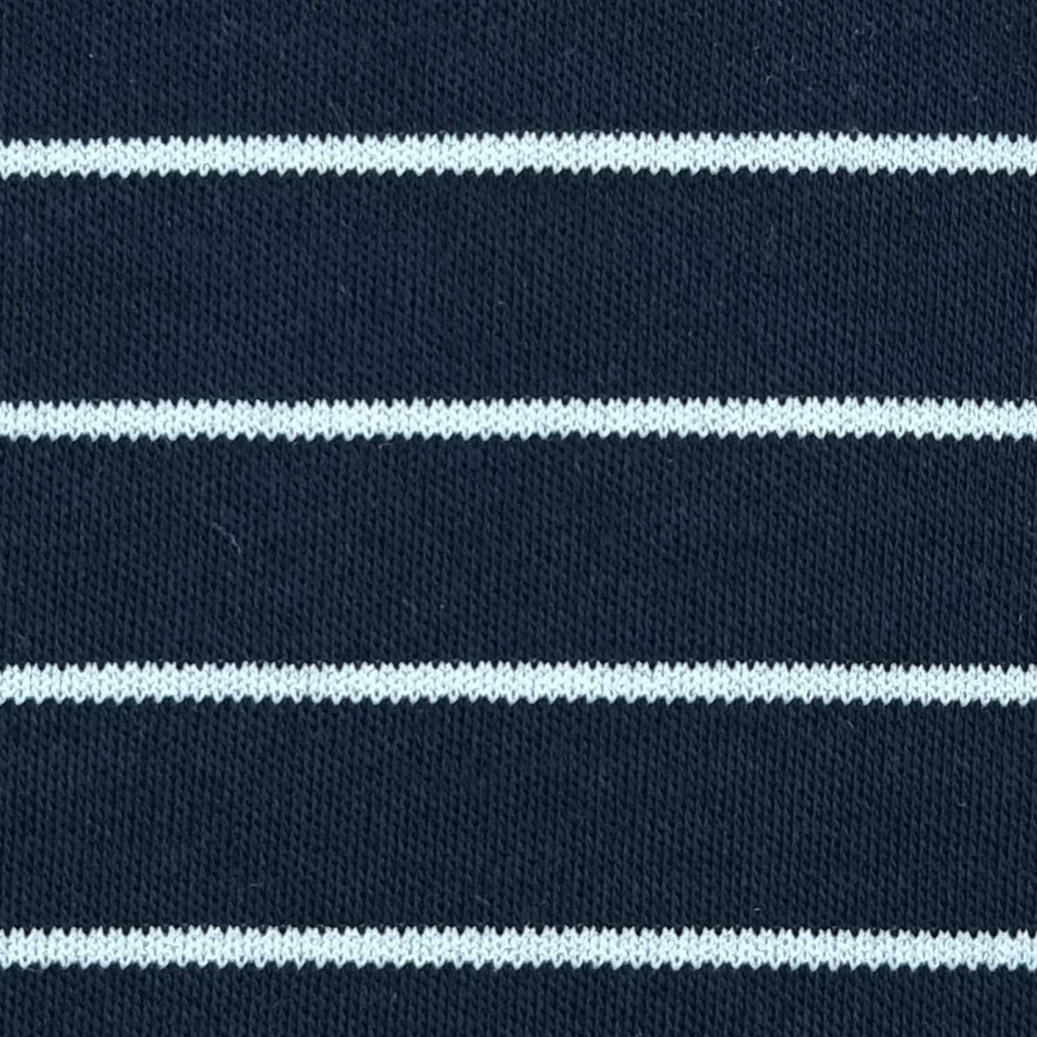 1.Violet-2.Light Orange-3.Orange-4.Yellow-5.Tea - 10mm Stripe Cotton Polyester Knit Fabric - FAB 1407