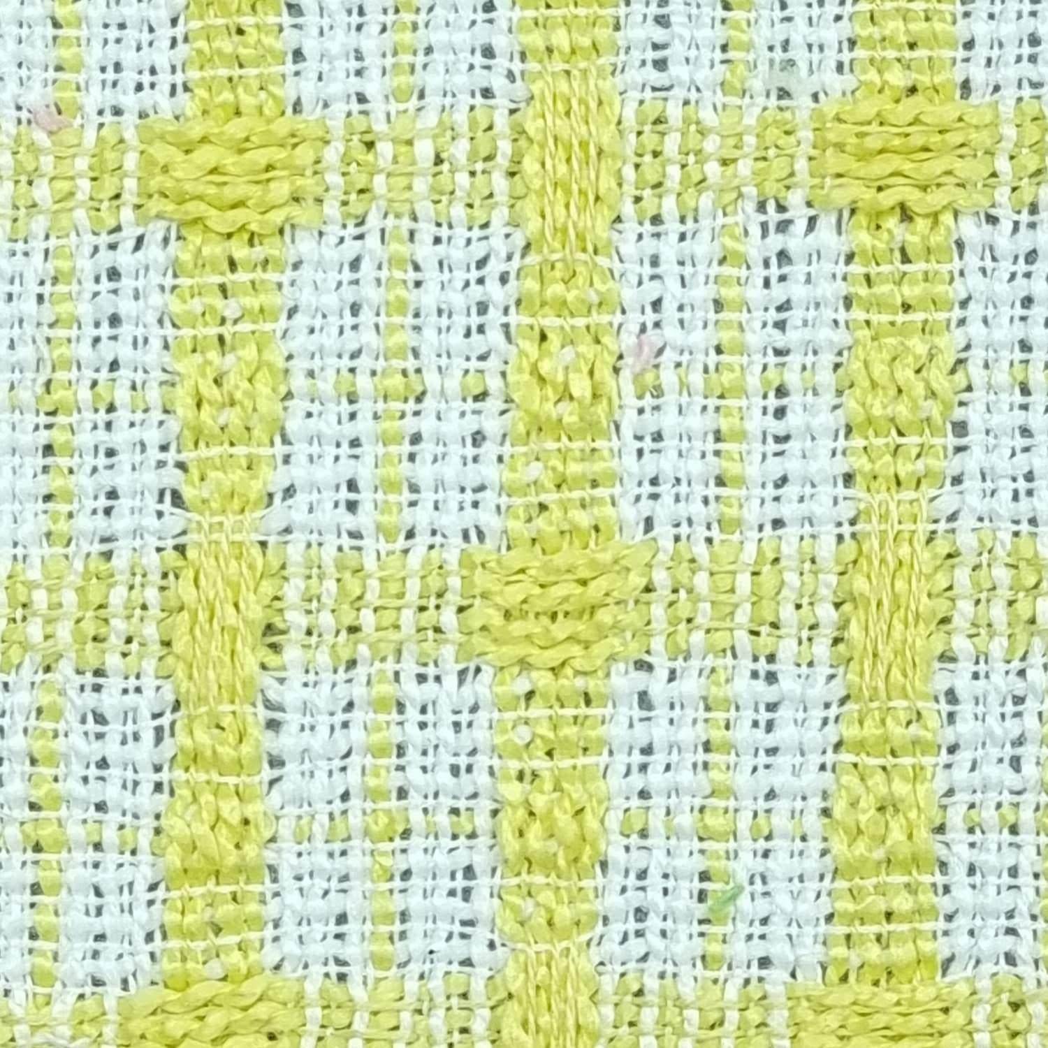 1.Yellow-2.PInk-3.Green-4.Blue-5.Lilac - Check Polyester Woven Fabric - FAB 1410