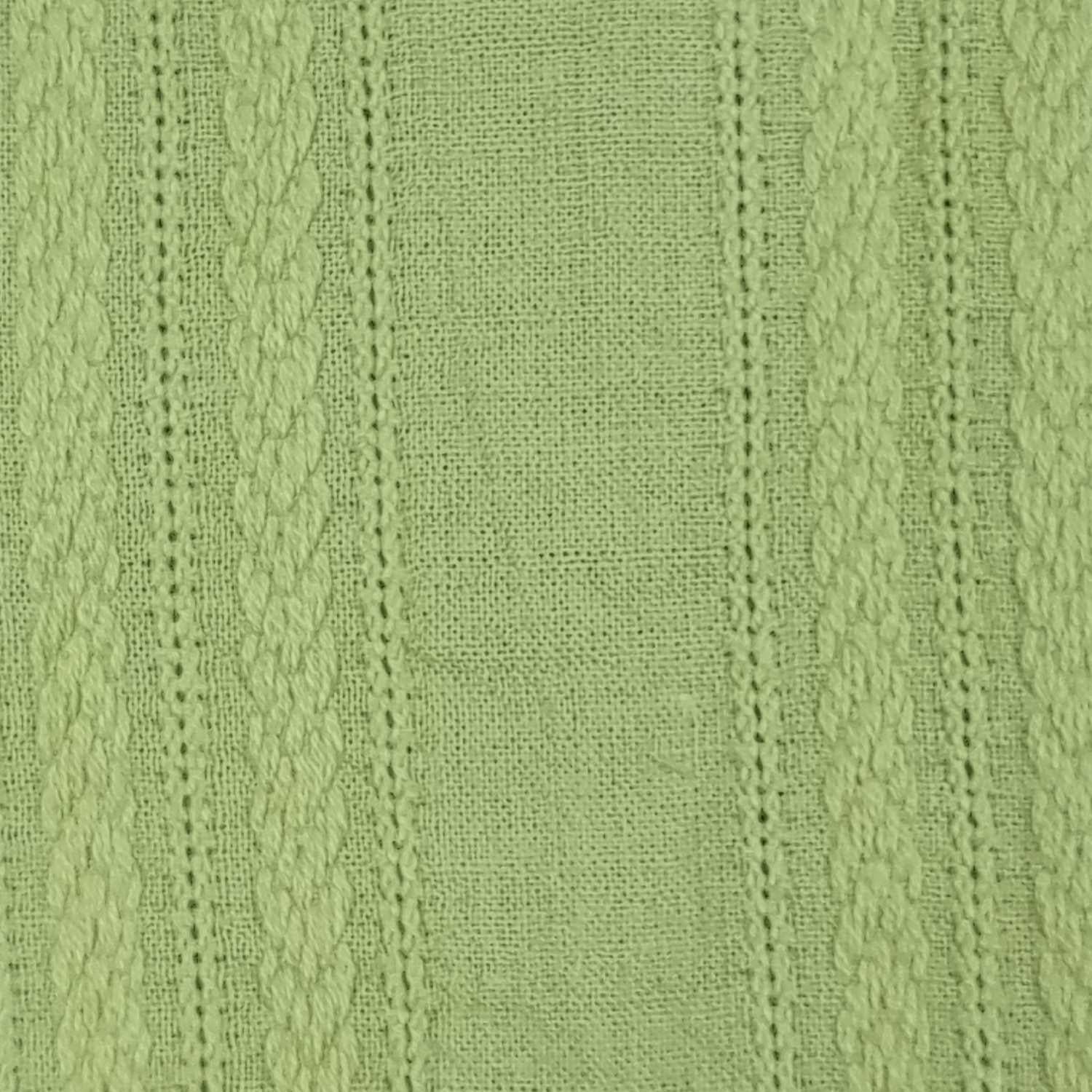 Irregular Stripe Cotton Woven Fabric - FAB 1412 - 2.Green