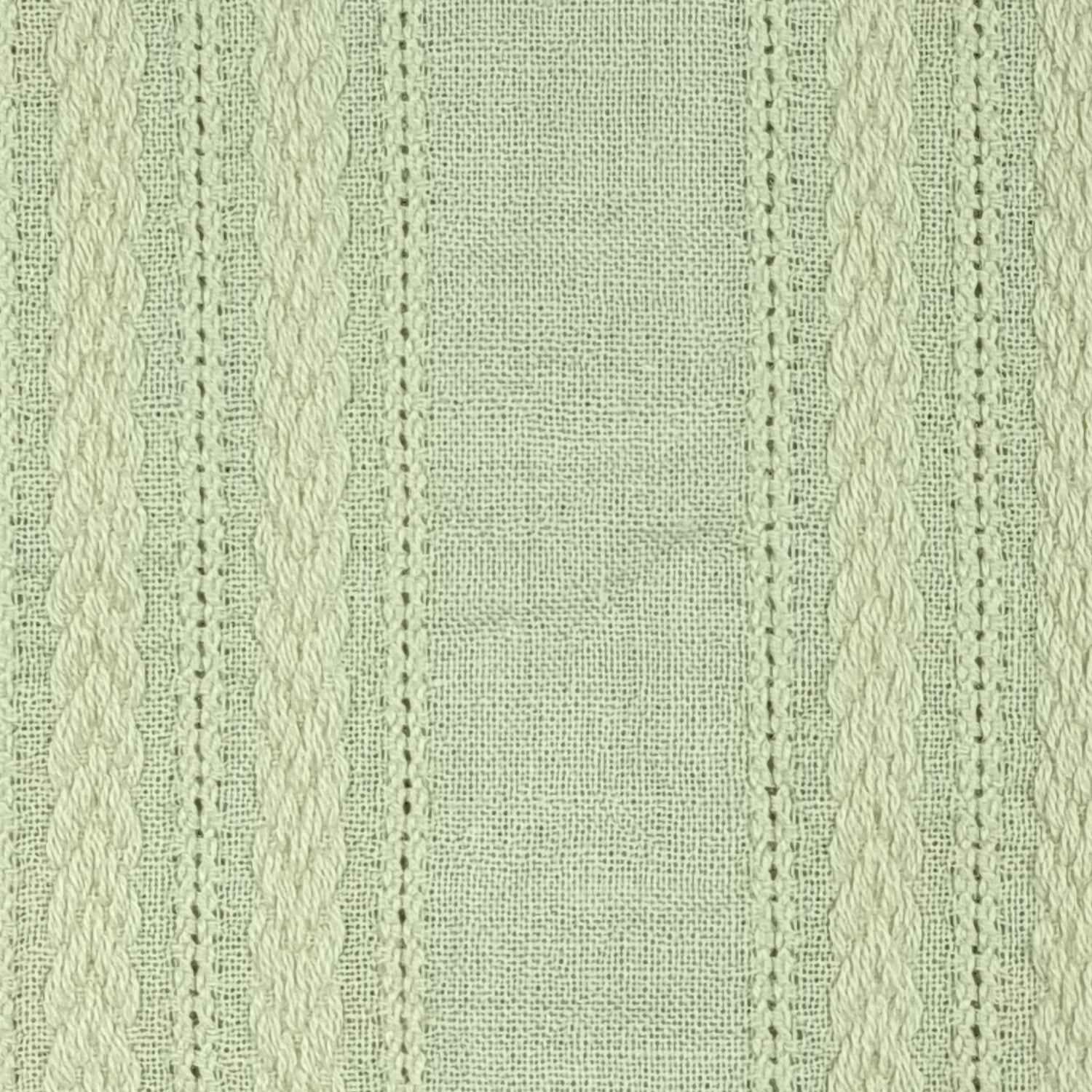 Irregular Stripe Cotton Woven Fabric - FAB 1412 - 3.Olive