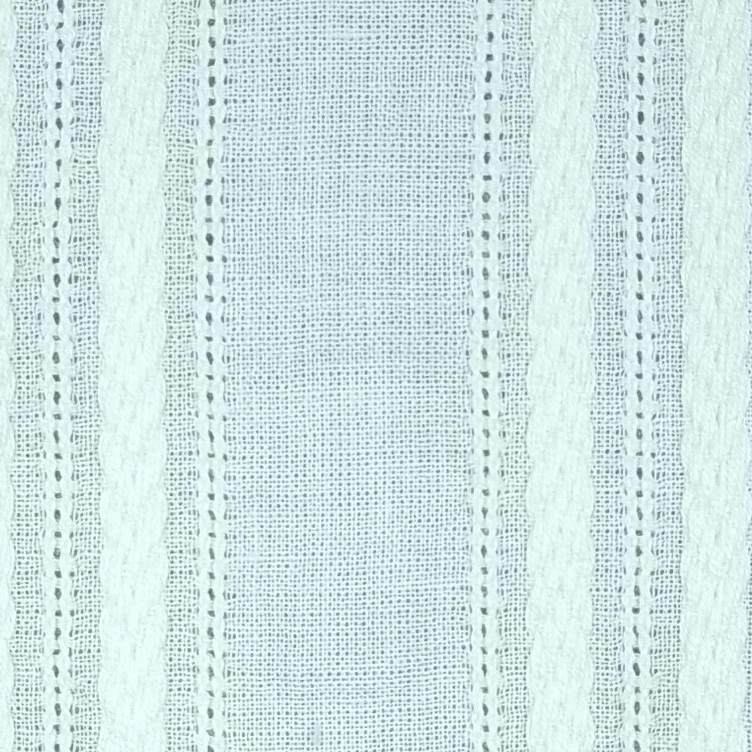 Irregular Stripe Cotton Woven Fabric - FAB 1412 - 4.White