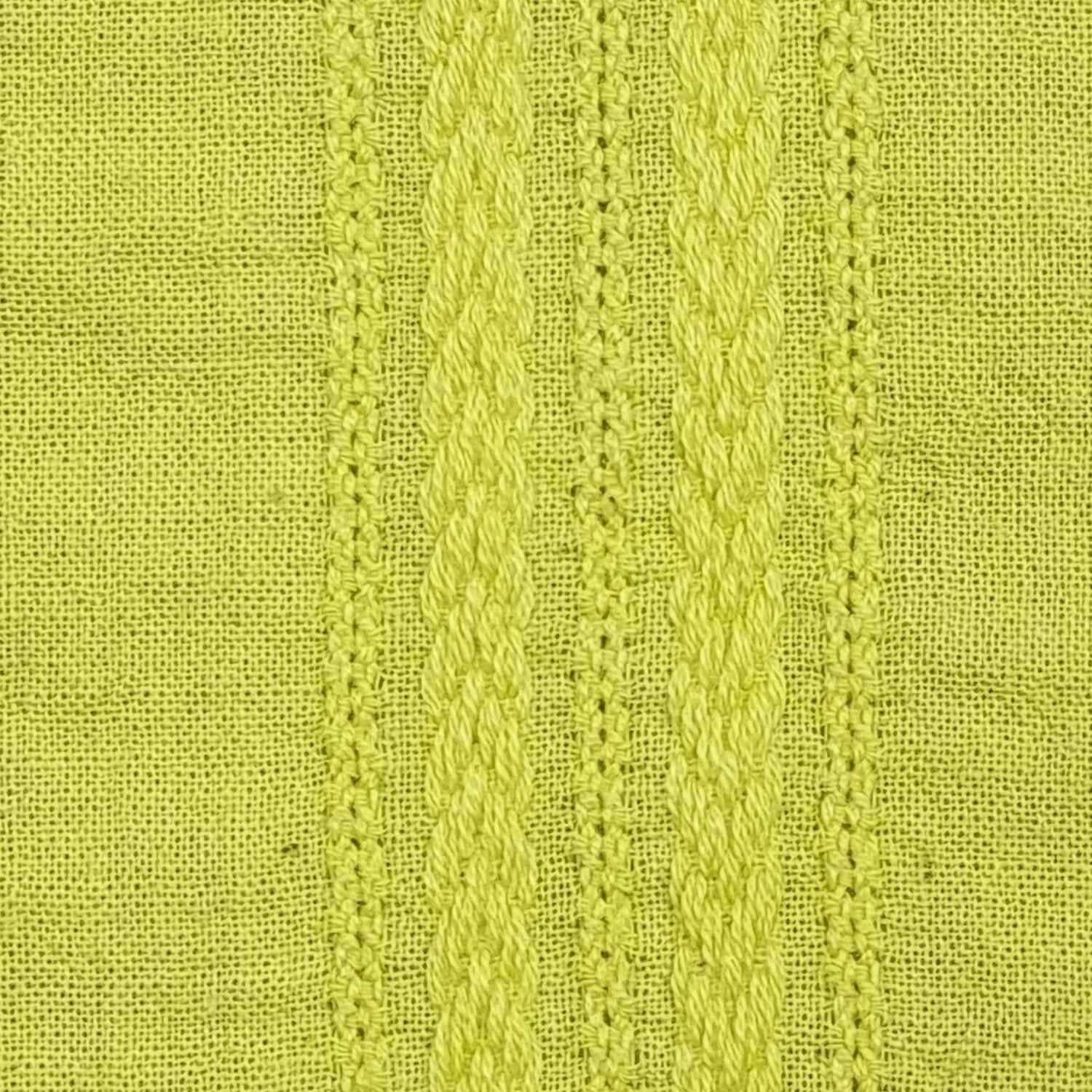 Irregular Stripe Cotton Woven Fabric - FAB 1412 - 8.Yellow