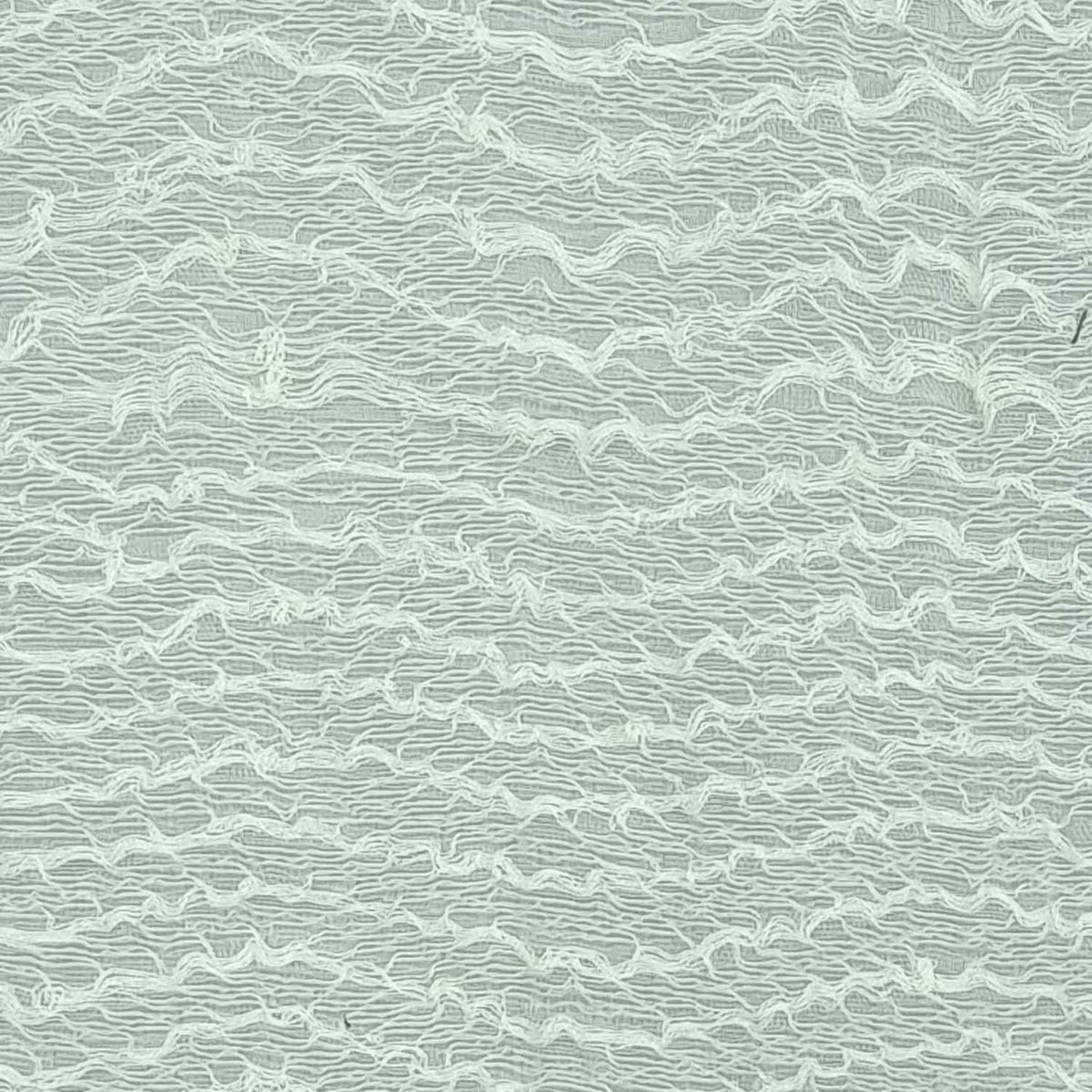 1.Ivory-2.White-3.Mint-4.Green-5.Black - Wave Nylon Polyester Woven Fabric - FAB 1415