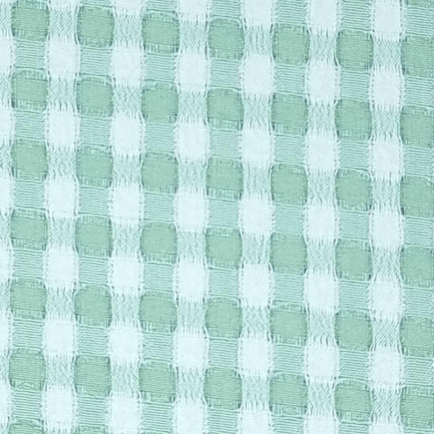 Gingham Rugs Polyester Spandex Woven Fabric - FAB 1416 - 4.Green