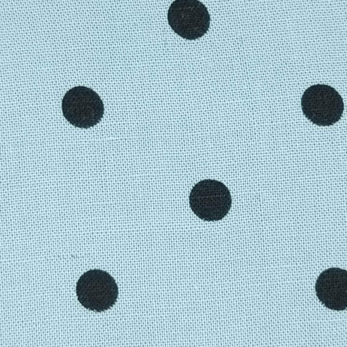19mm Polka Dots Tencel Linen Enzyme Wash Woven Fabric-Blue