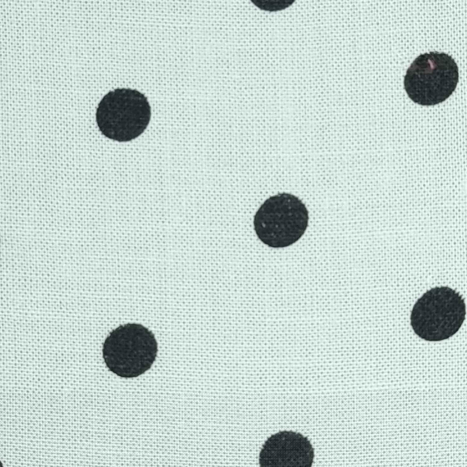 7mm Polka Dots Tencel Linen Enzyme Wash Woven Fabric - FAB 1417 - 14.White