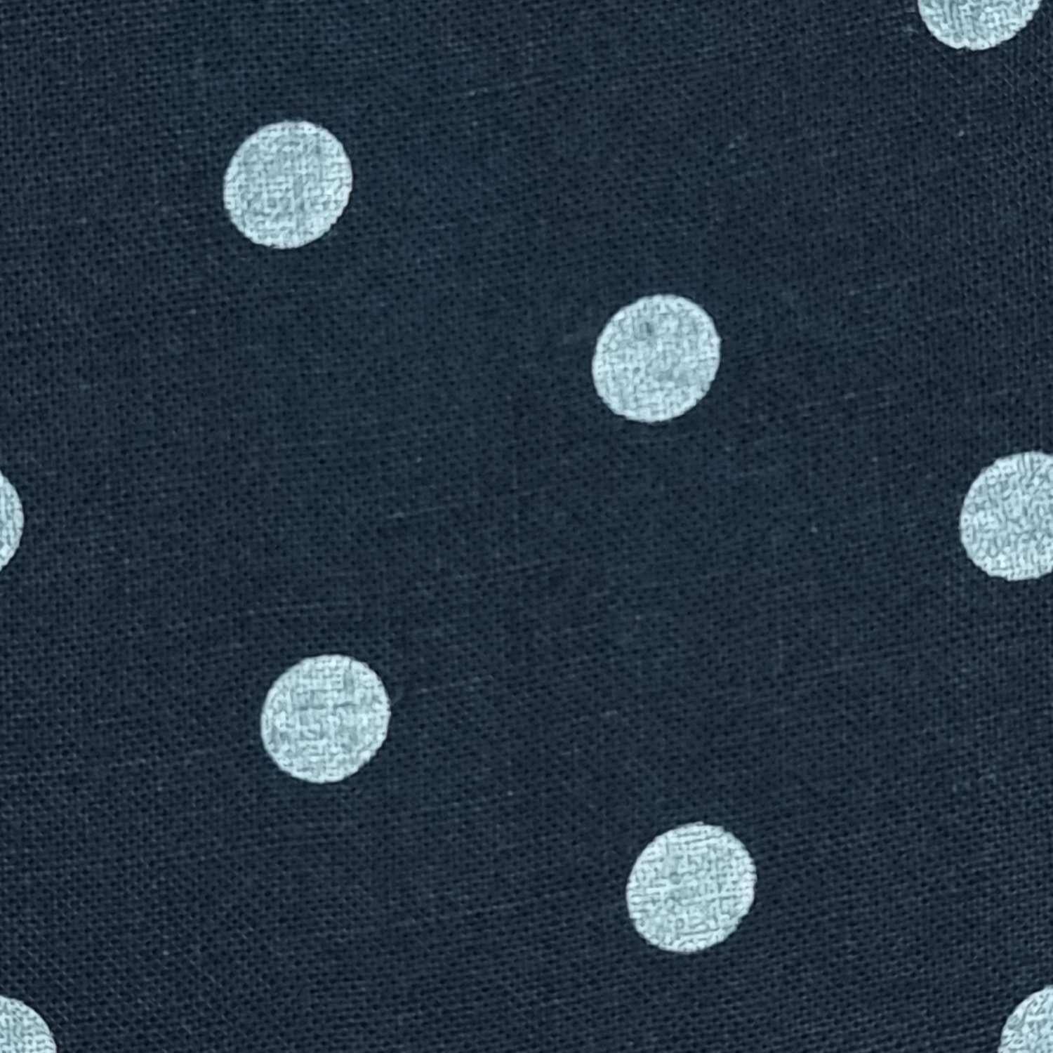 7mm Polka Dots Tencel Linen Enzyme Wash Woven Fabric - FAB 1417 - 21.Navy