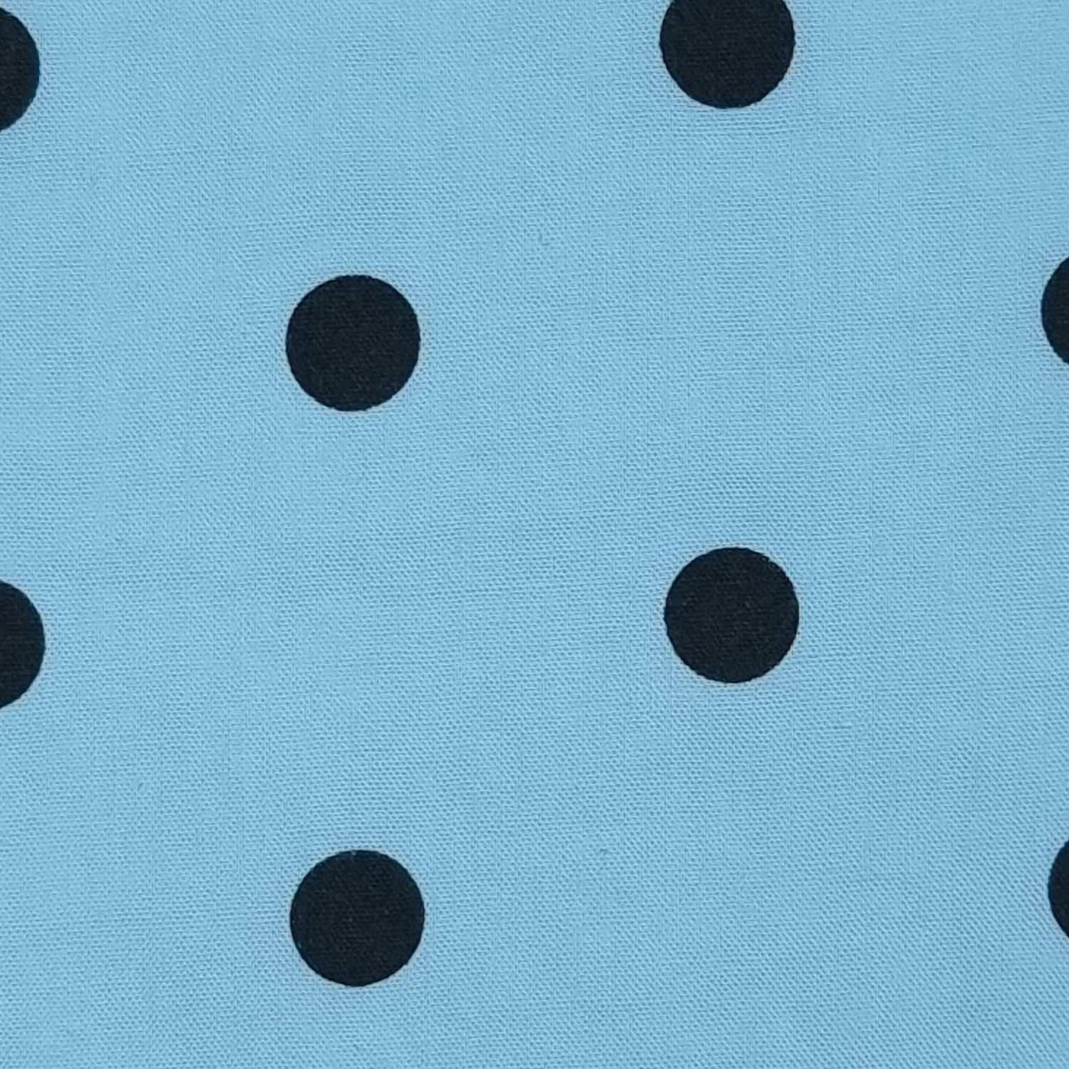 1.Ivory-2.Greenish-3.Yellow-4.Green-5.Violet - 7mm Dots Enzyme Cotton Woven Fabric - FAB 1418