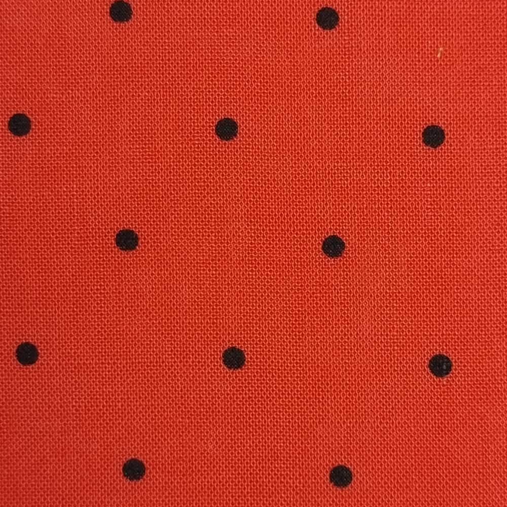 3mm Dots Enzyme Tencel Linen Woven Fabric - FAB 1419 - 13.Red