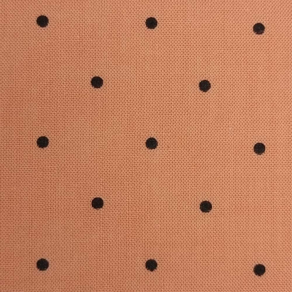 3mm Dots Enzyme Tencel Linen Woven Fabric - FAB 1419 - 7.Orange