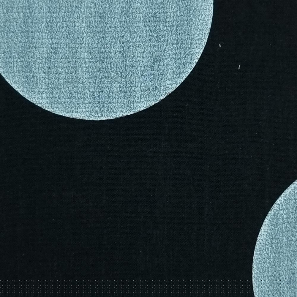 1.Beige/Blue-2.Green/Red-3.Pink/Violet-4.Blue/Green-5.White/Green - 50mm Dots Enzyme Cotton Woven Fabric - FAB 1420