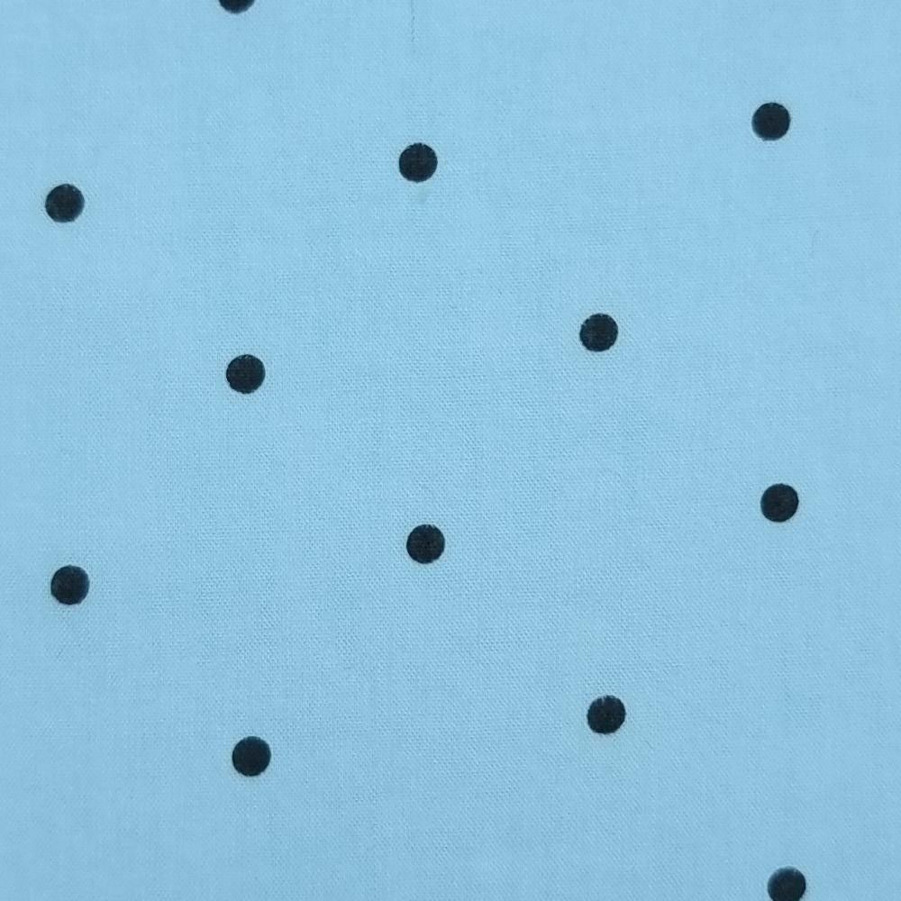 3mm Dots Enzyme Cotton Woven Fabric - FAB 1421 - 8.Blue