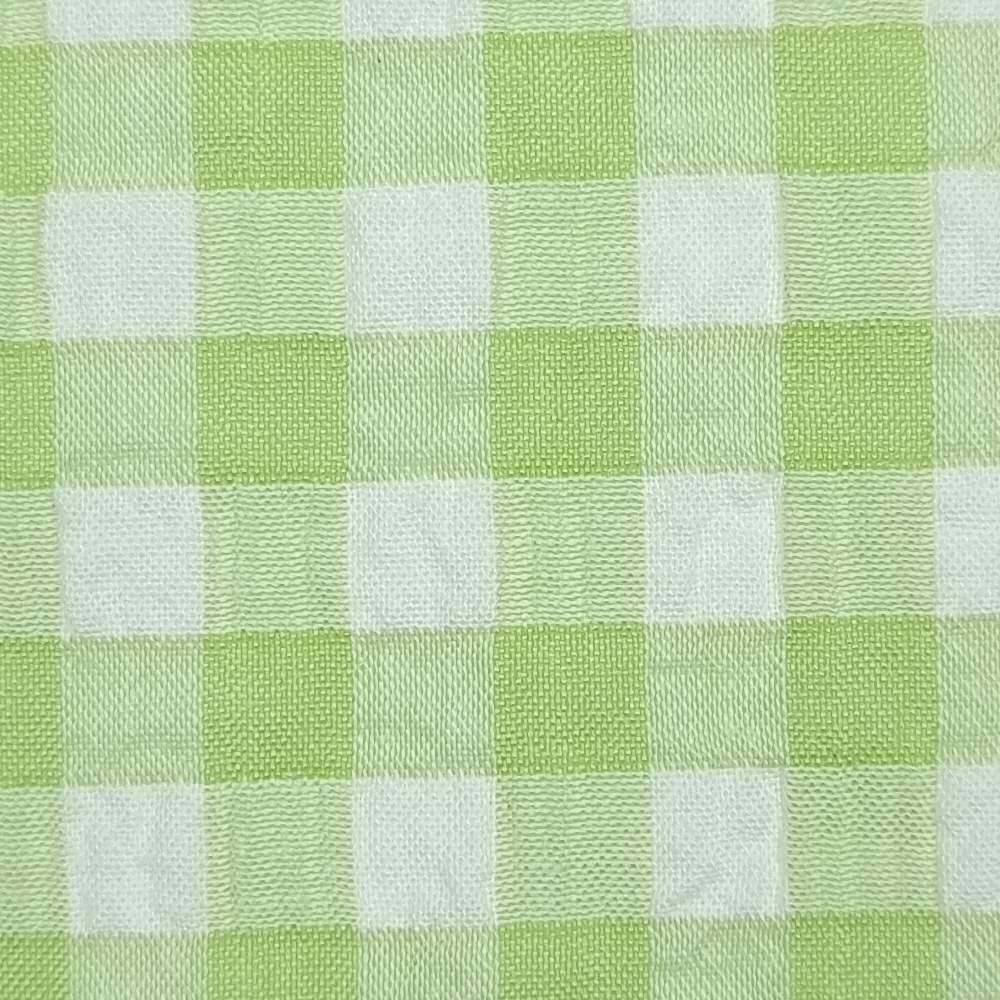 1.Pink-2.Orange-3.Green-4.Lilac-5.Yellow - Check Yarn Dyed Cotton Woven Fabric - FAB 1423