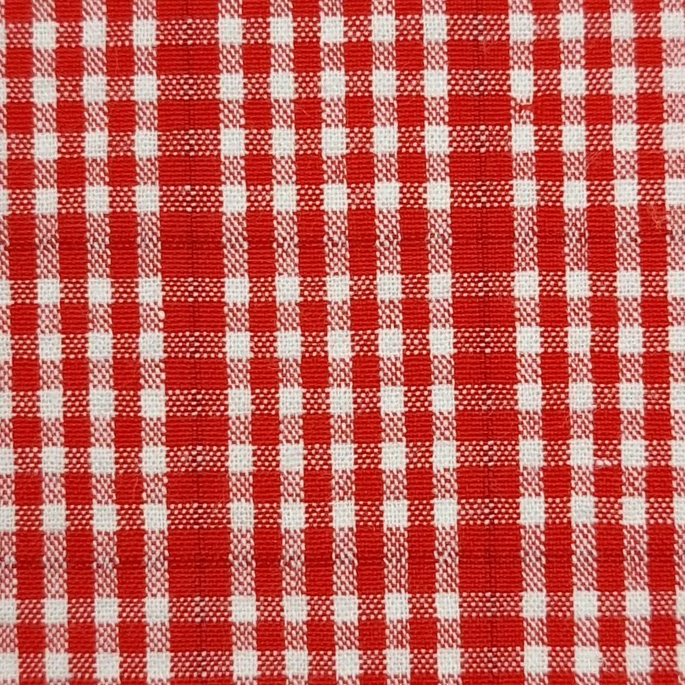 Yarn Dyed Check Cotton Woven Fabric - FAB 1424 - 11.Red