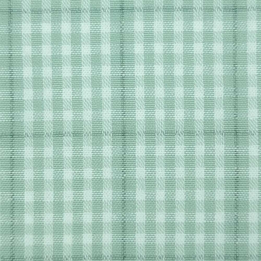Yarn Dyed Check Cotton Woven Fabric - FAB 1424 - 3.Grey Green