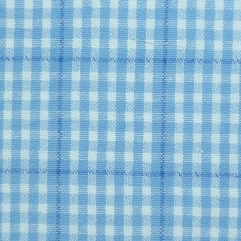 Yarn Dyed Check Cotton Woven Fabric - FAB 1424 - 4.Blue