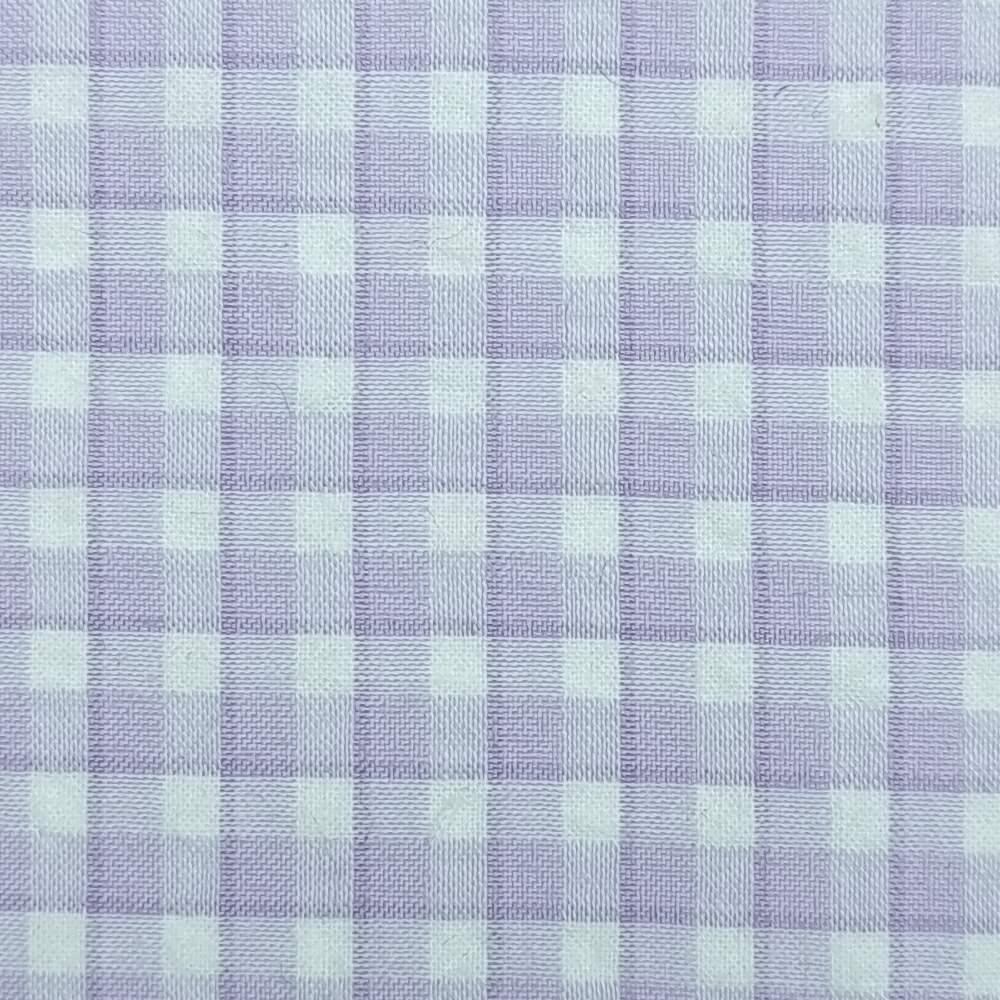 1.Lilac-2.Pink-3.Pink Orange-4.Brown Red-5.Orange - Check Yarn Dyed Cotton Woven Fabric - FAB 1425