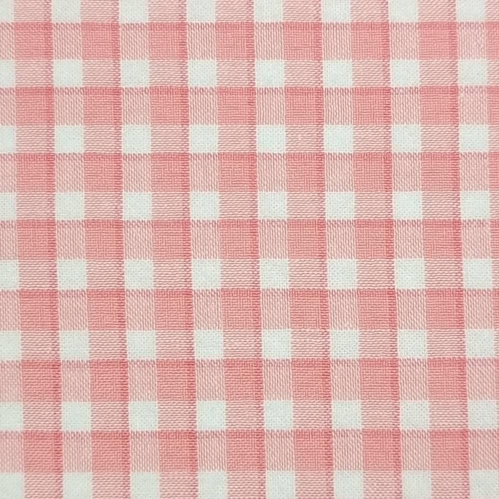 1.Lilac-2.Pink-3.Pink Orange-4.Brown Red-5.Orange - Check Yarn Dyed Cotton Woven Fabric - FAB 1425