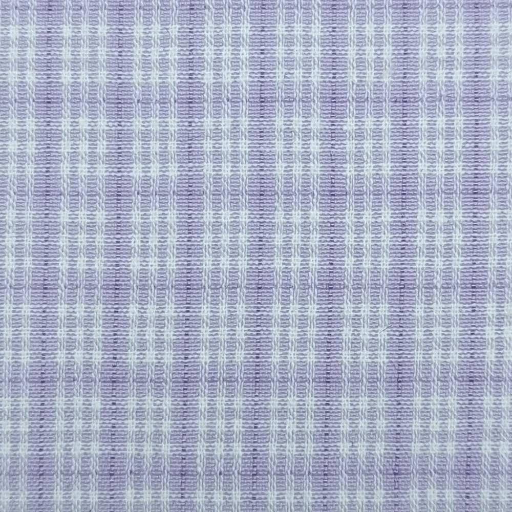 Yarn Dyed Check Cotton Woven Fabric - FAB 1426 - 1.Lilac