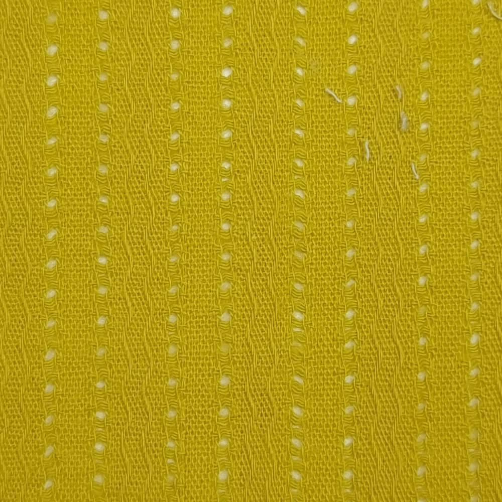 Stripe Jacquard Cotton Woven Fabric - FAB 1427 - 9.Yellow