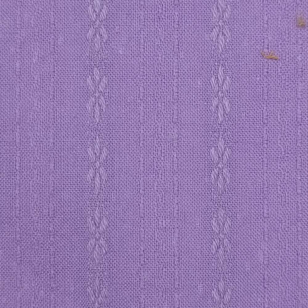 Stripe Jacquard Cotton Woven Fabric-Violet