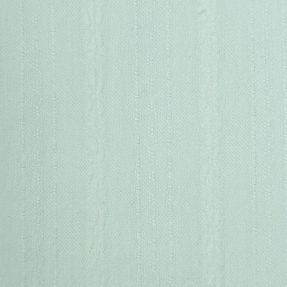 Stripe Jacquard Cotton Woven Fabric - FAB 1428 - 6.Ivory