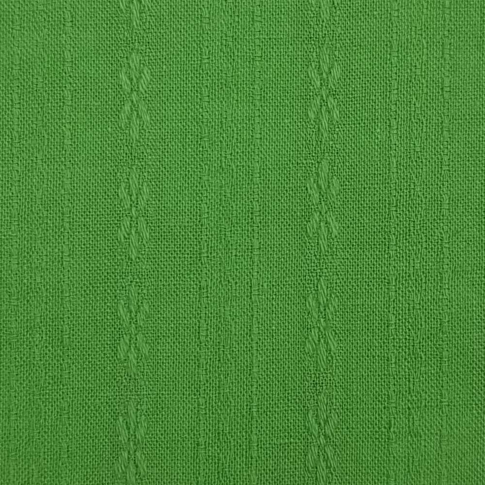 Stripe Jacquard Cotton Woven Fabric - FAB 1428 - 8.Green