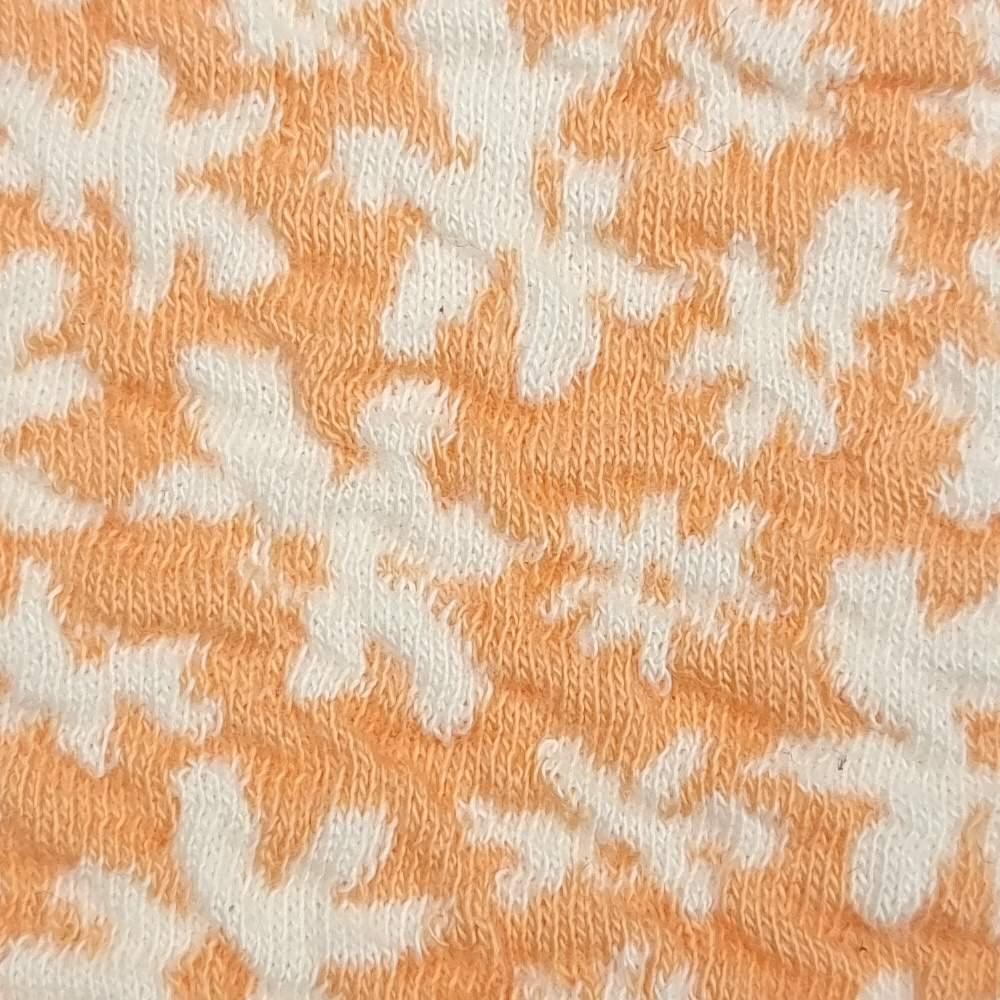 Flower Jacquard C/P/S Woven Fabric - FAB 1429 - 3.Orange