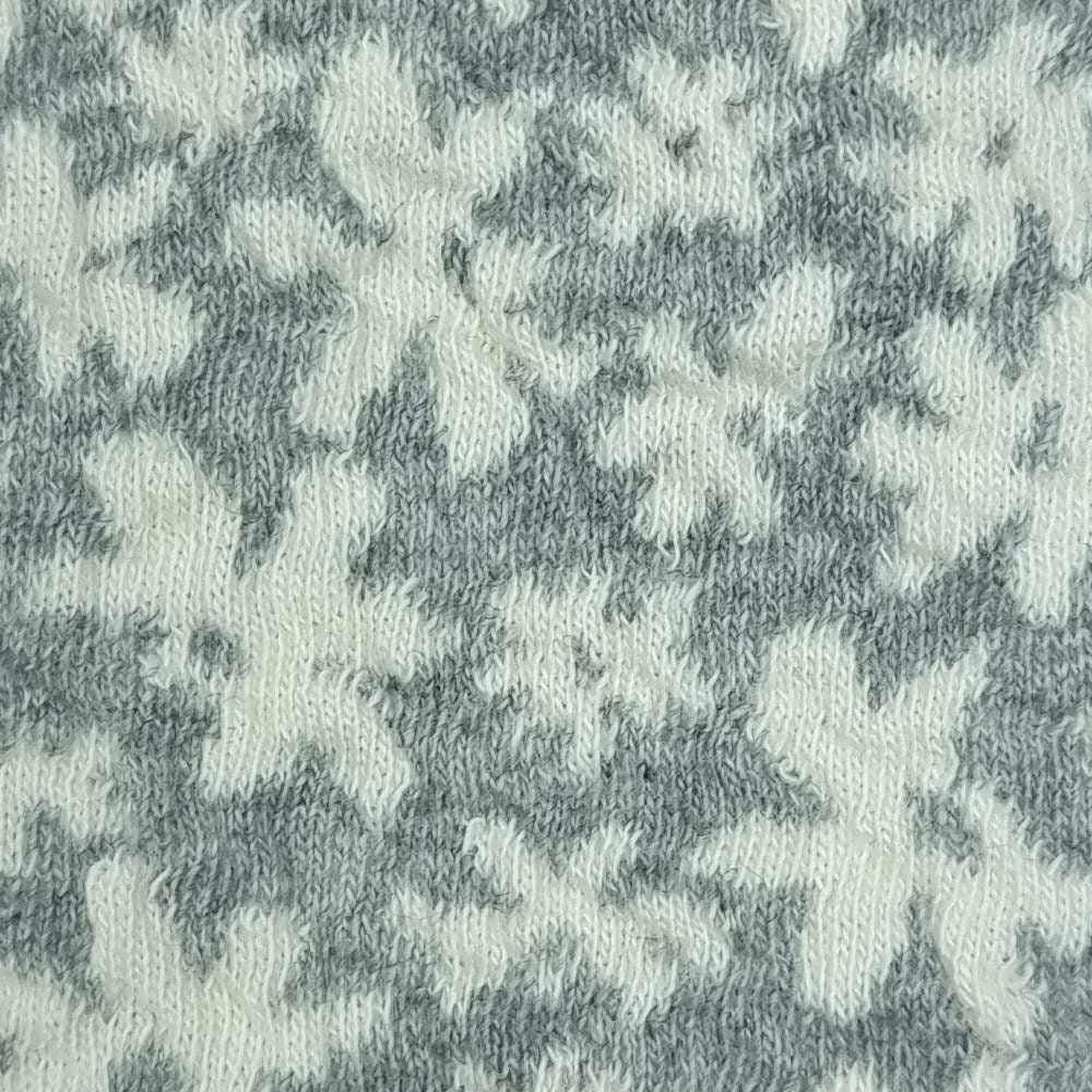 Flower Jacquard C/P/S Woven Fabric - FAB 1429 - 6.Grey