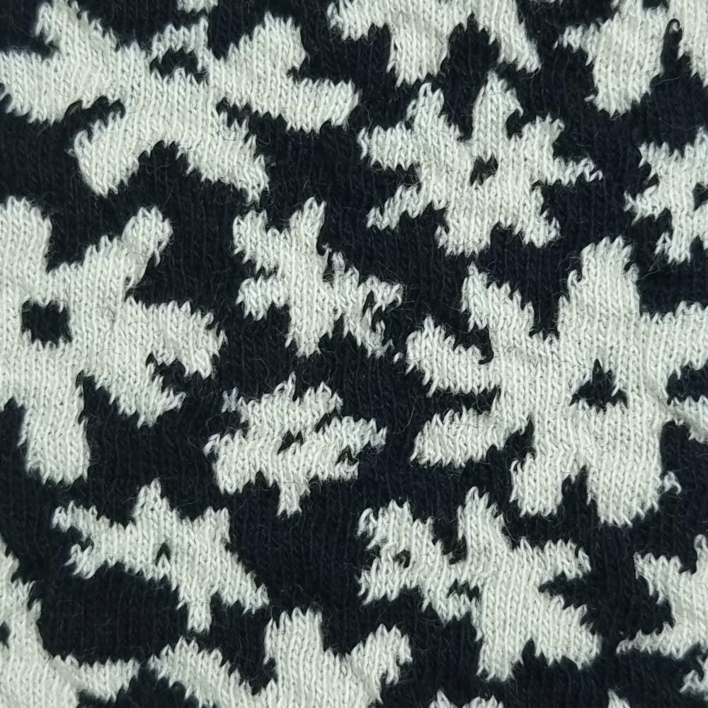 Flower Jacquard C/P/S Woven Fabric - FAB 1429 - 7.Black