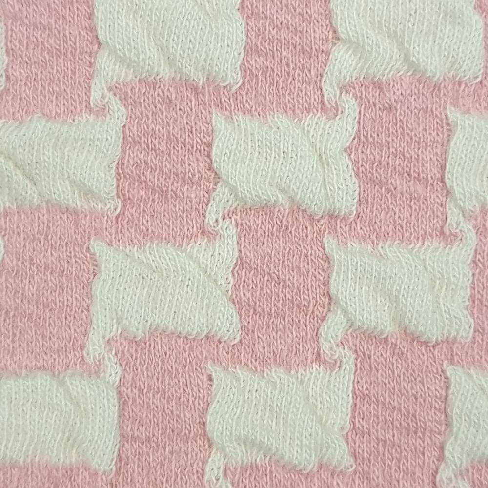 Fukuro Cotton Polyester Spandex Knit Fabric - FAB 1431 - 4.Pink