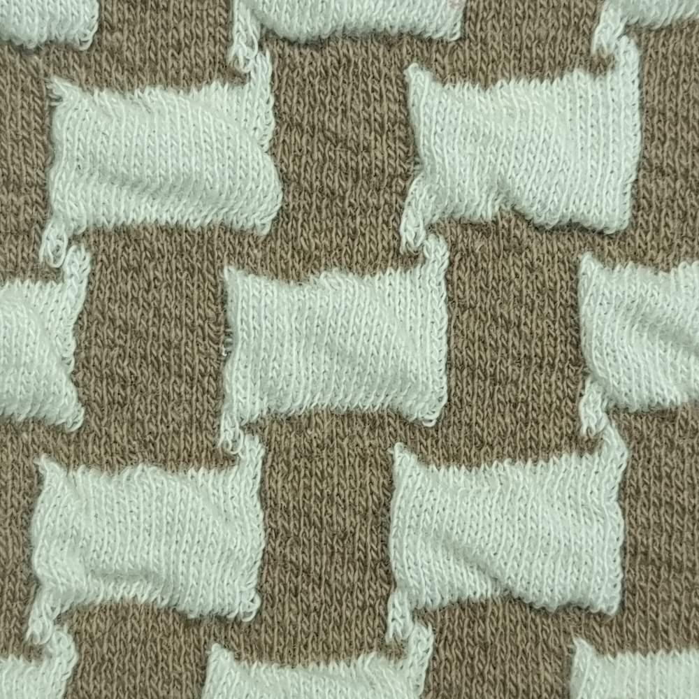 Fukuro Cotton Polyester Spandex Knit Fabric - FAB 1431 - 7.Brown
