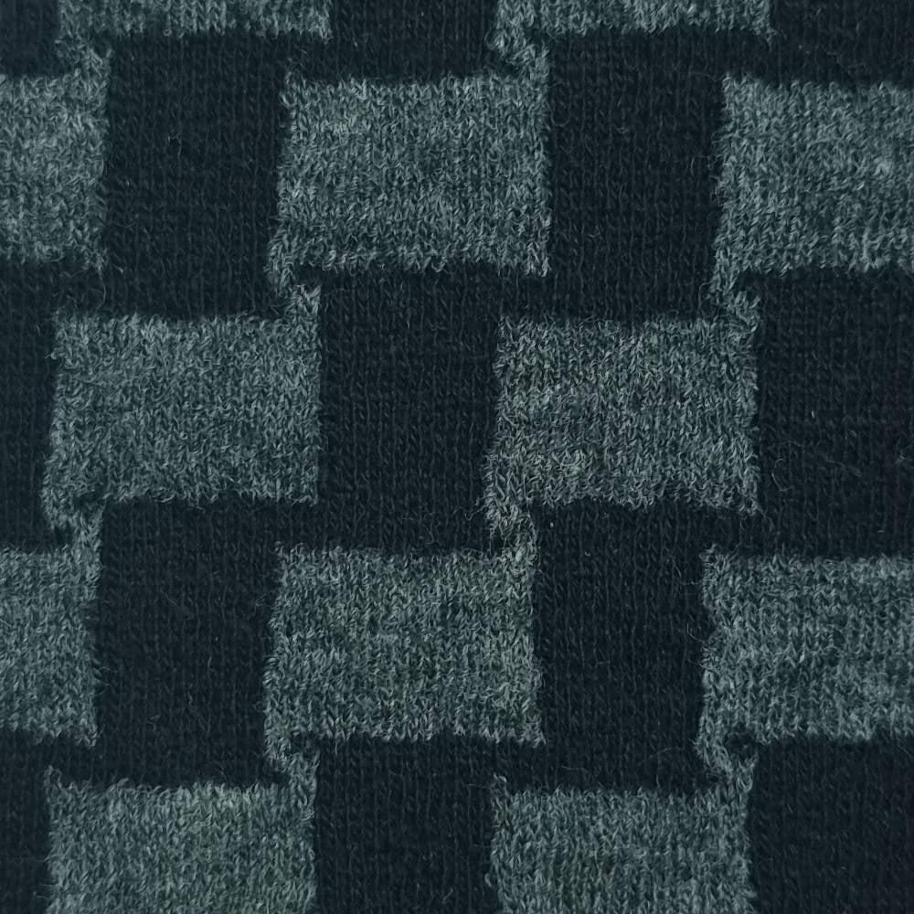 Fukuro Cotton Polyester Spandex Knit Fabric - FAB 1431 - 9.Black