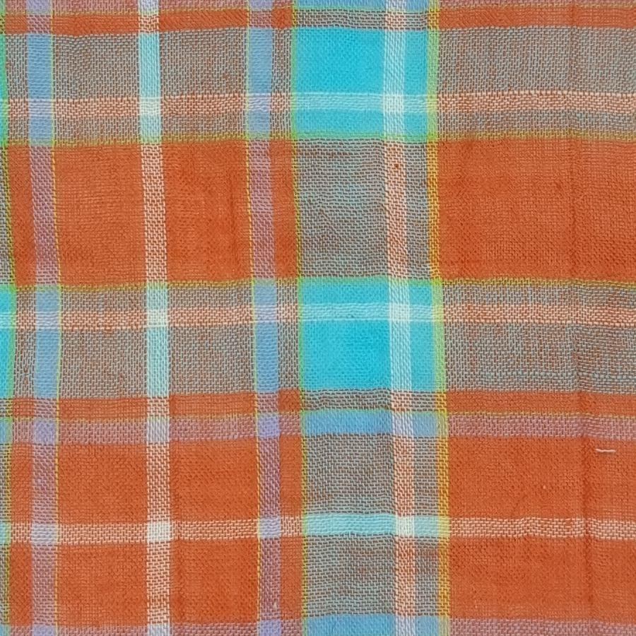 Flannel Check Yarn Dyed Woven Fabric - FAB 1452 - 1.Multi