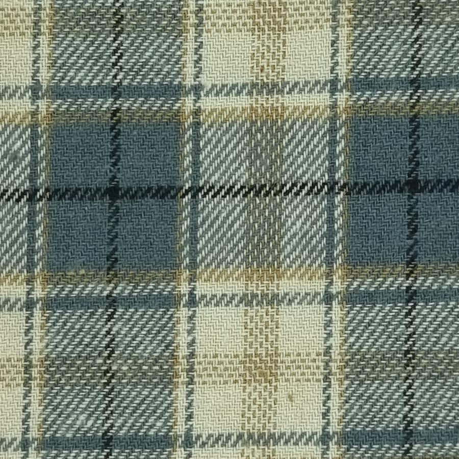 Flannel Check Yarn Dyed Cotton Fabric - FAB 1453 - 4.Grey