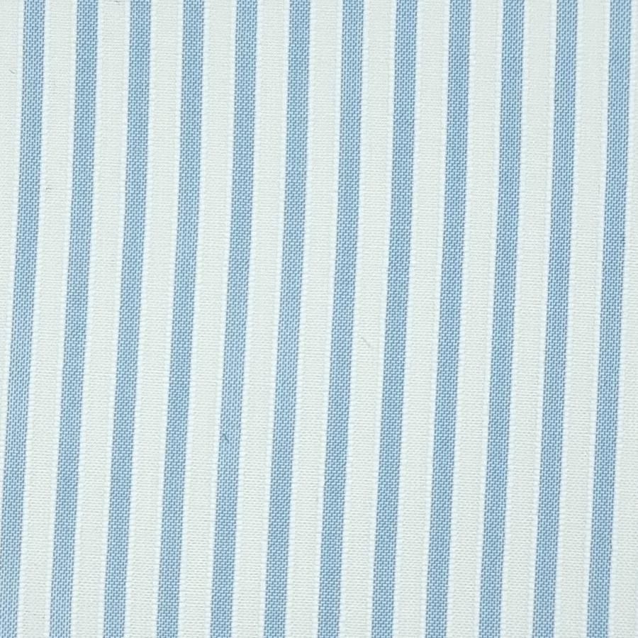 1.Coral-2.White-3.Green-4.Orange-5.Lavender - 2mm Stripe Yarn Dyed Polyester Woven Fabric - FAB 1454