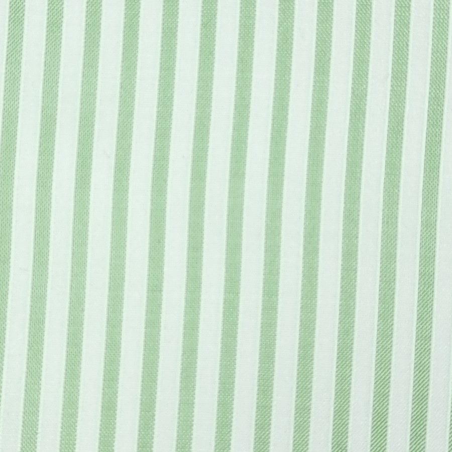 2mm Stripe Yarn Dyed Polyester Woven Fabric | FAB1454 | 1.Coral, 2.White, 3.Green, 4.Orange, 5.Lavender, 6.Yellow, 7.Lavender, 8.Blue, 9.Tan, 10.Orange by Fabricis.com #