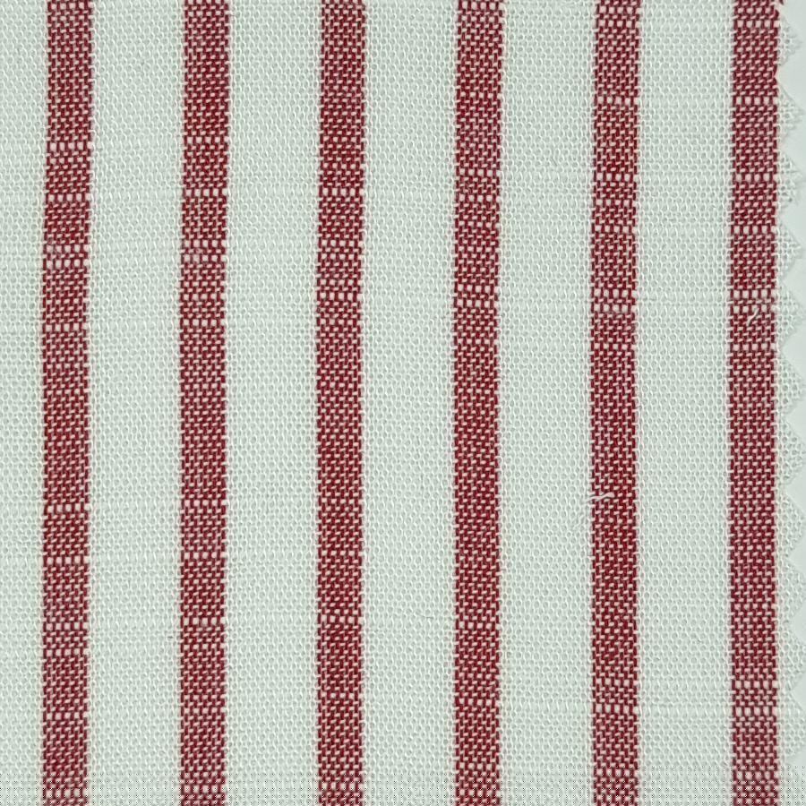 3mm Stripe Slub Yarn Dyed Rayon Woven Fabric | FAB1455 | 1.Blue, 2.Blue, 3.Red, 4.Purple, 5.Navy, 6.Black, 7.Blue, 8.Blue, 9.Red, 10.Purple by Fabricis.com #