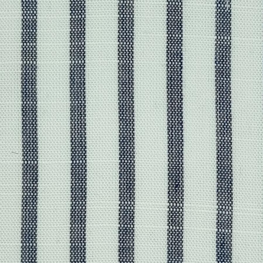 3mm Stripe Slub Yarn Dyed Rayon Woven Fabric - FAB 1455 - 5.Navy