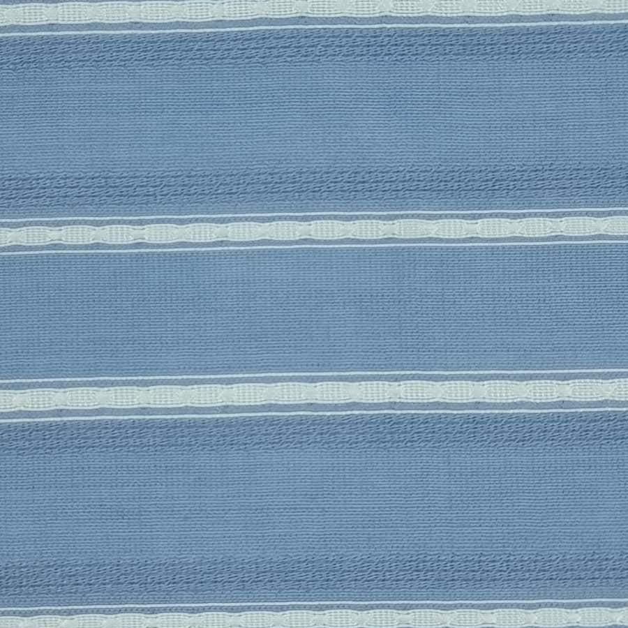 Stripe Rayon Nylon Polyester Woven Fabric - FAB 1456 - 5.Blue Grey