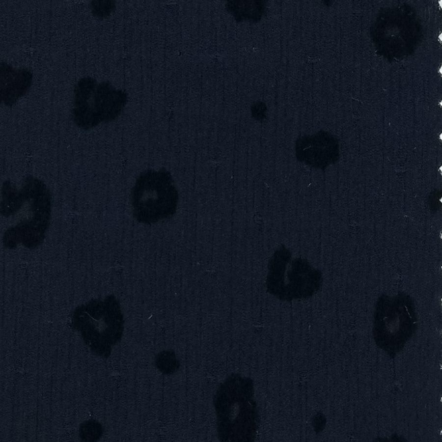 Animal Flocking Yoryu Polyester Woven Fabric - FAB 1458 - 8.Black